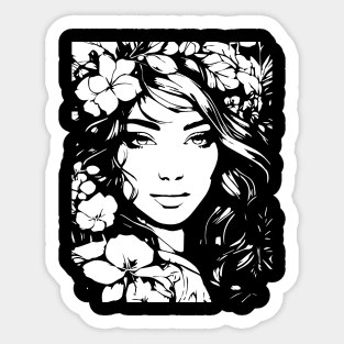 beautiful woman Sticker